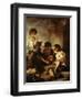 Young Beggars Playing Dice-Bartolome Esteban Murillo-Framed Giclee Print