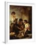 Young Beggars Playing Dice-Bartolome Esteban Murillo-Framed Giclee Print