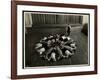 Young Blind Women Lying in a Starburst Pattern on the Floor of the Gymnasium at the New York…-Byron Company-Framed Giclee Print