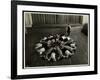 Young Blind Women Lying in a Starburst Pattern on the Floor of the Gymnasium at the New York…-Byron Company-Framed Giclee Print