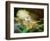 Young Blonde Mermaid-tosher-Framed Art Print