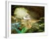 Young Blonde Mermaid-tosher-Framed Art Print