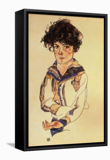Young Boy, 1918-Egon Schiele-Framed Stretched Canvas