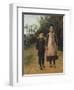 Young Boy and Girl on the Village Street; Junge Und Madchen Auf Der Dorfstrasse, C.1897-Max Liebermann-Framed Giclee Print