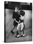 Young Boy and Girl Taking Dancing Lessons-Nina Leen-Stretched Canvas