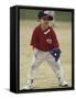 Young Boy at Short Stop During a Tee Ball Game-null-Framed Stretched Canvas