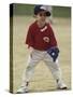 Young Boy at Short Stop During a Tee Ball Game-null-Stretched Canvas