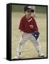 Young Boy at Short Stop During a Tee Ball Game-null-Framed Stretched Canvas