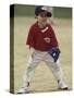 Young Boy at Short Stop During a Tee Ball Game-null-Stretched Canvas