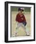 Young Boy at Short Stop During a Tee Ball Game-null-Framed Photographic Print