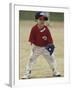 Young Boy at Short Stop During a Tee Ball Game-null-Framed Photographic Print