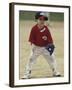 Young Boy at Short Stop During a Tee Ball Game-null-Framed Photographic Print