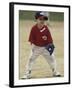 Young Boy at Short Stop During a Tee Ball Game-null-Framed Photographic Print