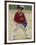 Young Boy at Short Stop During a Tee Ball Game-null-Framed Photographic Print