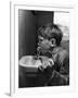 Young Boy Drinking from a Water Fountain-Allan Grant-Framed Photographic Print