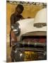 Young Boy Drumming on Old American Car's Bonnet,Trinidad, Sancti Spiritus Province, Cuba-Eitan Simanor-Mounted Photographic Print