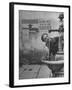 Young Boy Getting a Drink from Fountain in Trieste Region-Nat Farbman-Framed Photographic Print