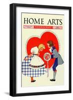 Young Boy Gives a Little Girl a Nosegay-Home Arts-Framed Art Print