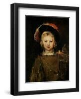 Young Boy in Fancy Dress, circa 1660-Rembrandt van Rijn-Framed Giclee Print