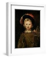 Young Boy in Fancy Dress, circa 1660-Rembrandt van Rijn-Framed Giclee Print