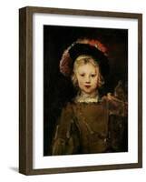 Young Boy in Fancy Dress, circa 1660-Rembrandt van Rijn-Framed Giclee Print