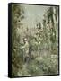 Young Boy in the Hollyhocks-Berthe Morisot-Framed Stretched Canvas