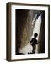 Young Boy in Tower of Castelo de Sao Jorge, Portgual-Merrill Images-Framed Photographic Print