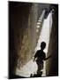 Young Boy in Tower of Castelo de Sao Jorge, Portgual-Merrill Images-Mounted Photographic Print