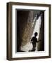 Young Boy in Tower of Castelo de Sao Jorge, Portgual-Merrill Images-Framed Photographic Print