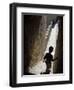 Young Boy in Tower of Castelo de Sao Jorge, Portgual-Merrill Images-Framed Photographic Print