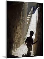 Young Boy in Tower of Castelo de Sao Jorge, Portgual-Merrill Images-Mounted Photographic Print