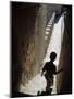 Young Boy in Tower of Castelo de Sao Jorge, Portgual-Merrill Images-Mounted Photographic Print