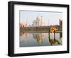 Young Boy on Camel, Taj Mahal Temple Burial Site at Sunset, Agra, India-Bill Bachmann-Framed Photographic Print