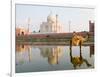 Young Boy on Camel, Taj Mahal Temple Burial Site at Sunset, Agra, India-Bill Bachmann-Framed Photographic Print