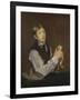 Young Boy Peeling a Pear, c.1867-Edouard Manet-Framed Giclee Print