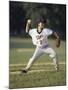 Young Boy Pitching During a Little League Baseball Games-null-Mounted Photographic Print