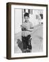 Young Boy Plays Cowboy in a California Alley, Ca. 1952-null-Framed Photographic Print