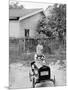 Young Boy Plays in His Backyard, Ca. 1929.-Kirn Vintage Stock-Mounted Photographic Print