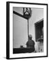 Young Boy Starring at the Loudspeaker Trying to Hear During a Medical Deafness Test-John Dominis-Framed Photographic Print