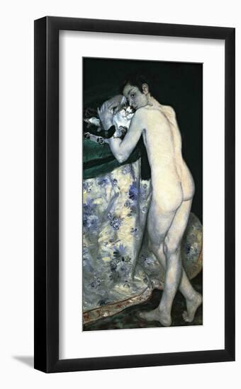 Young Boy with Cat-Pierre-Auguste Renoir-Framed Giclee Print