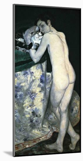 Young Boy with Cat-Pierre-Auguste Renoir-Mounted Giclee Print