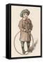 Young Boy with His Hula Hoop-Woldemar Friedirich-Framed Stretched Canvas