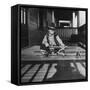 Young Boy with His Model Airplanes, Ca. 1932.-Kirn Vintage Stock-Framed Stretched Canvas