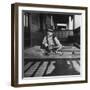 Young Boy with His Model Airplanes, Ca. 1932.-Kirn Vintage Stock-Framed Premium Photographic Print