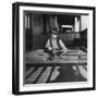 Young Boy with His Model Airplanes, Ca. 1932.-Kirn Vintage Stock-Framed Premium Photographic Print