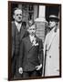 Young Boy with His Stern Looking Parents, Ca. 1935-null-Framed Photographic Print