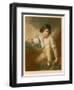 Young Boy with Rabbit-null-Framed Art Print
