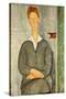 Young Boy with Red Hair, 1906-Amedeo Modigliani-Stretched Canvas