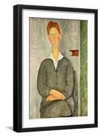 Young Boy with Red Hair, 1906-Amedeo Modigliani-Framed Giclee Print