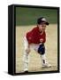 Young Boyat Short Stop During a Tee Ball Game-null-Framed Stretched Canvas